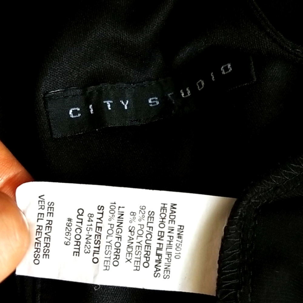 City Studio Black Dress - Size Medium - Picture 11 of 11